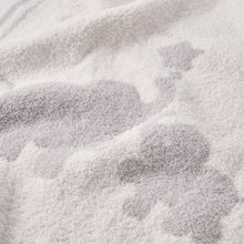 Unisex | Elephant Feather Knit Baby Blanket | Gray
