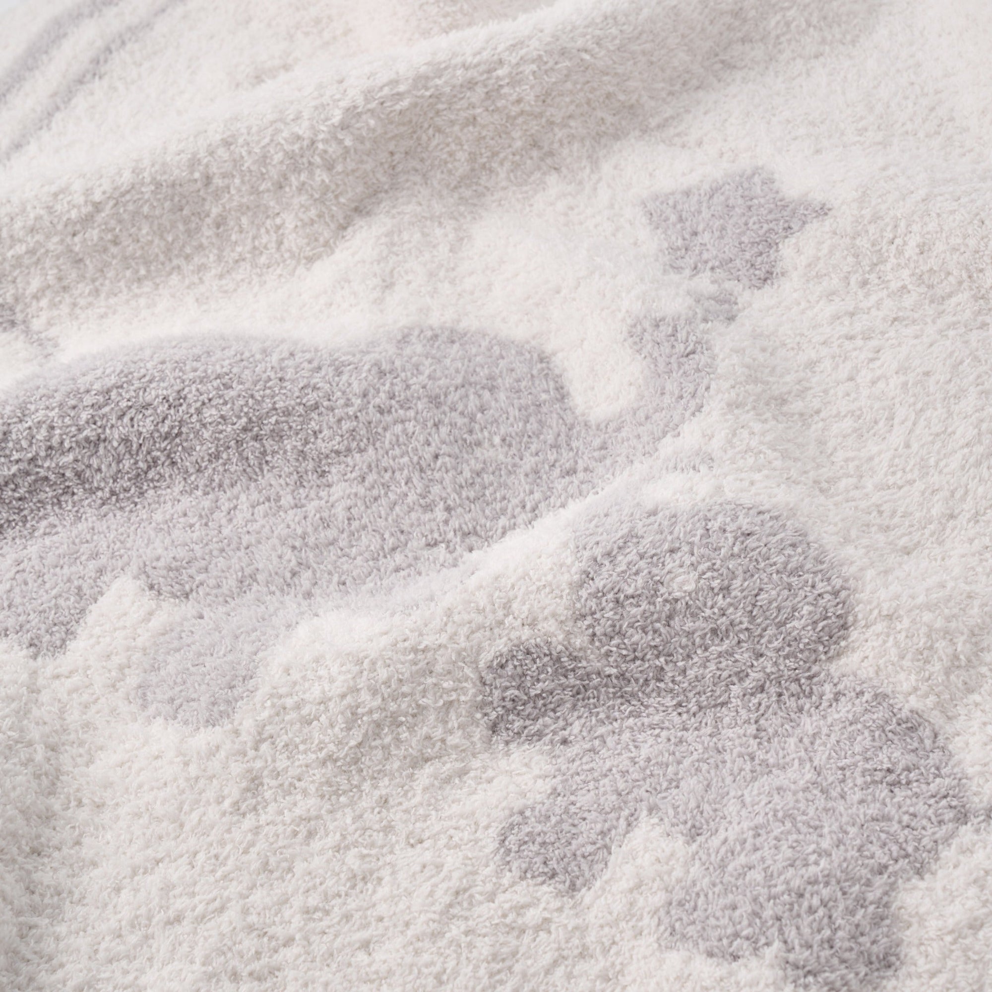 Unisex | Elephant Feather Knit Baby Blanket | Gray