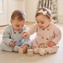 Girls | Sofia & Finn Pale Pink Knit Baby Cardigan | Pink