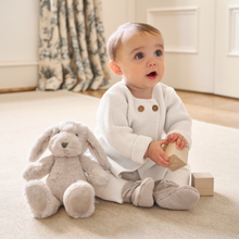 Unisex | Whisper White Fine Knit Baby Pant | White
