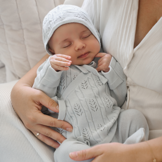 Girls | Cloud Blue Baby Layette Set w. box | Blue