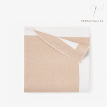 Unisex | Camel Cashmere Baby Blanket | Tan