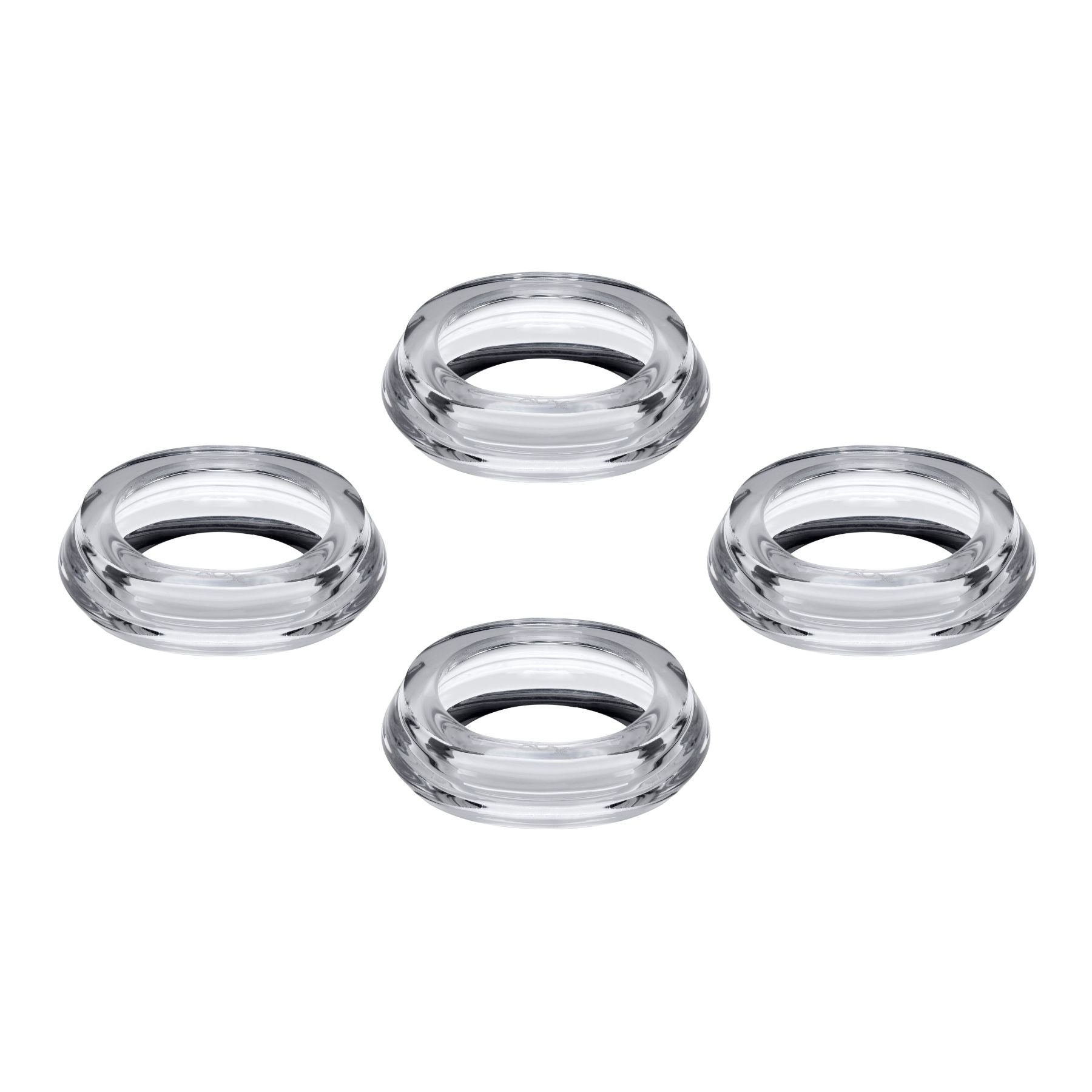 Eos Napkin Rings | Clear Crystal | Set of 4