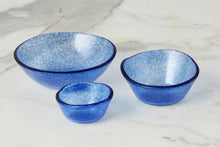 Glass Pinch Pots | Blue Tones | Set of 6