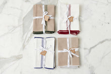 Dinner Napkins | Vintage Spruce Green Stripe | Set of 4