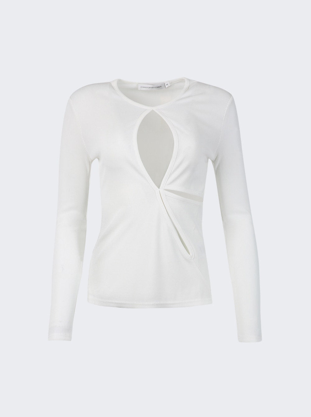 Women | Christopher Esber | Anglaise Long Sleeve Top | White