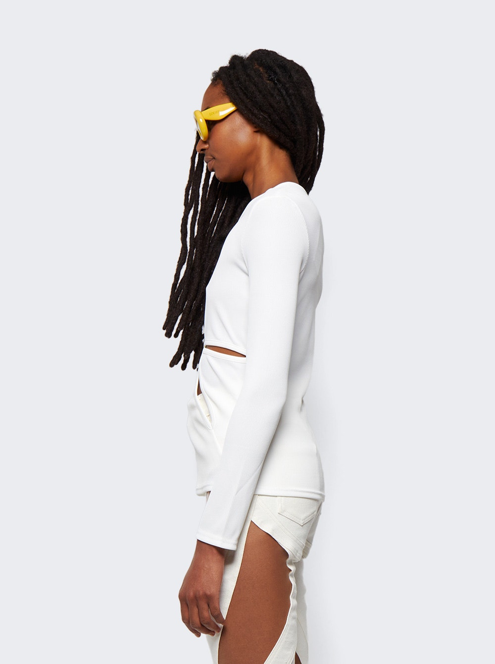 Women | Christopher Esber | Anglaise Long Sleeve Top | White