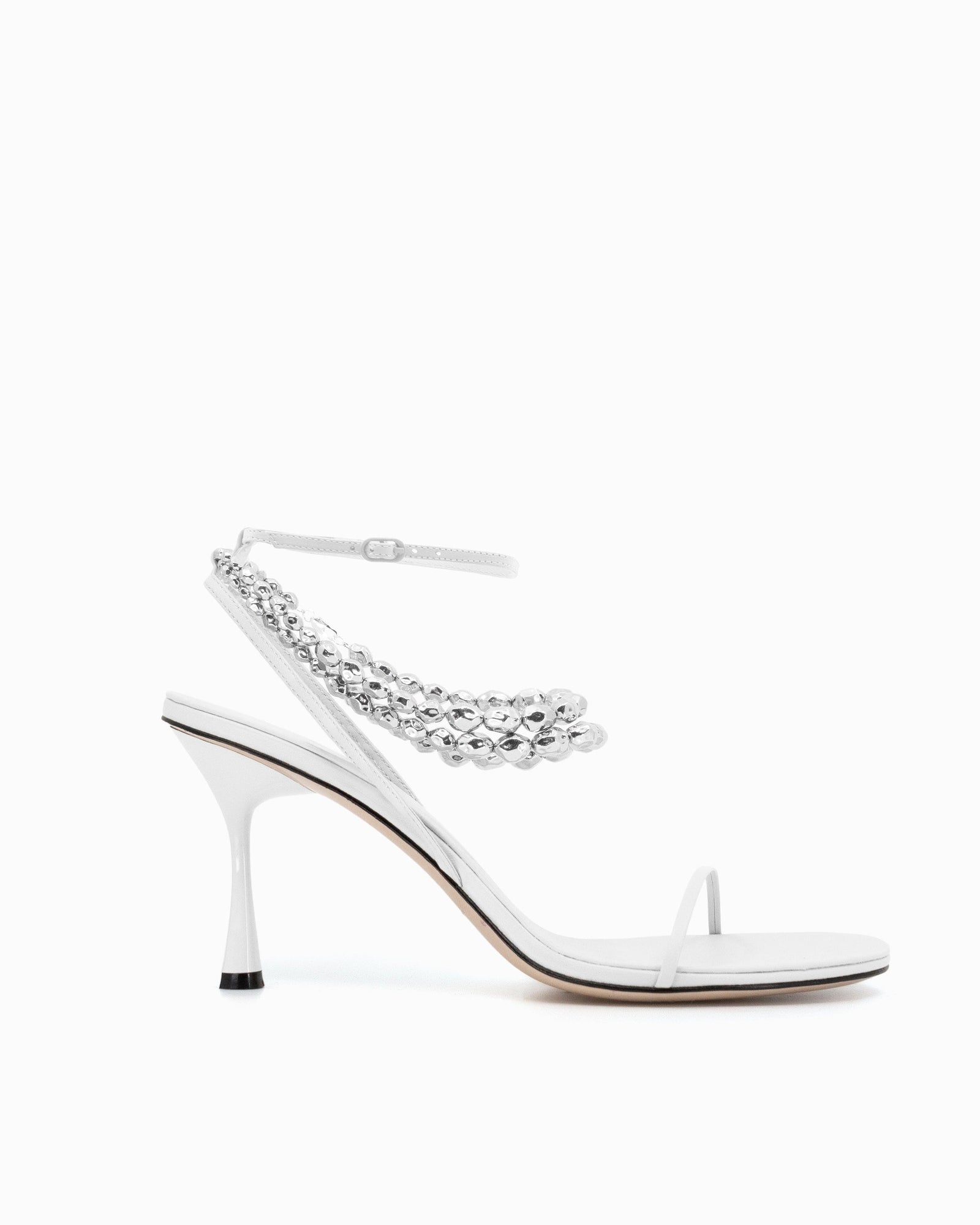 Trinket 90 Heel | White