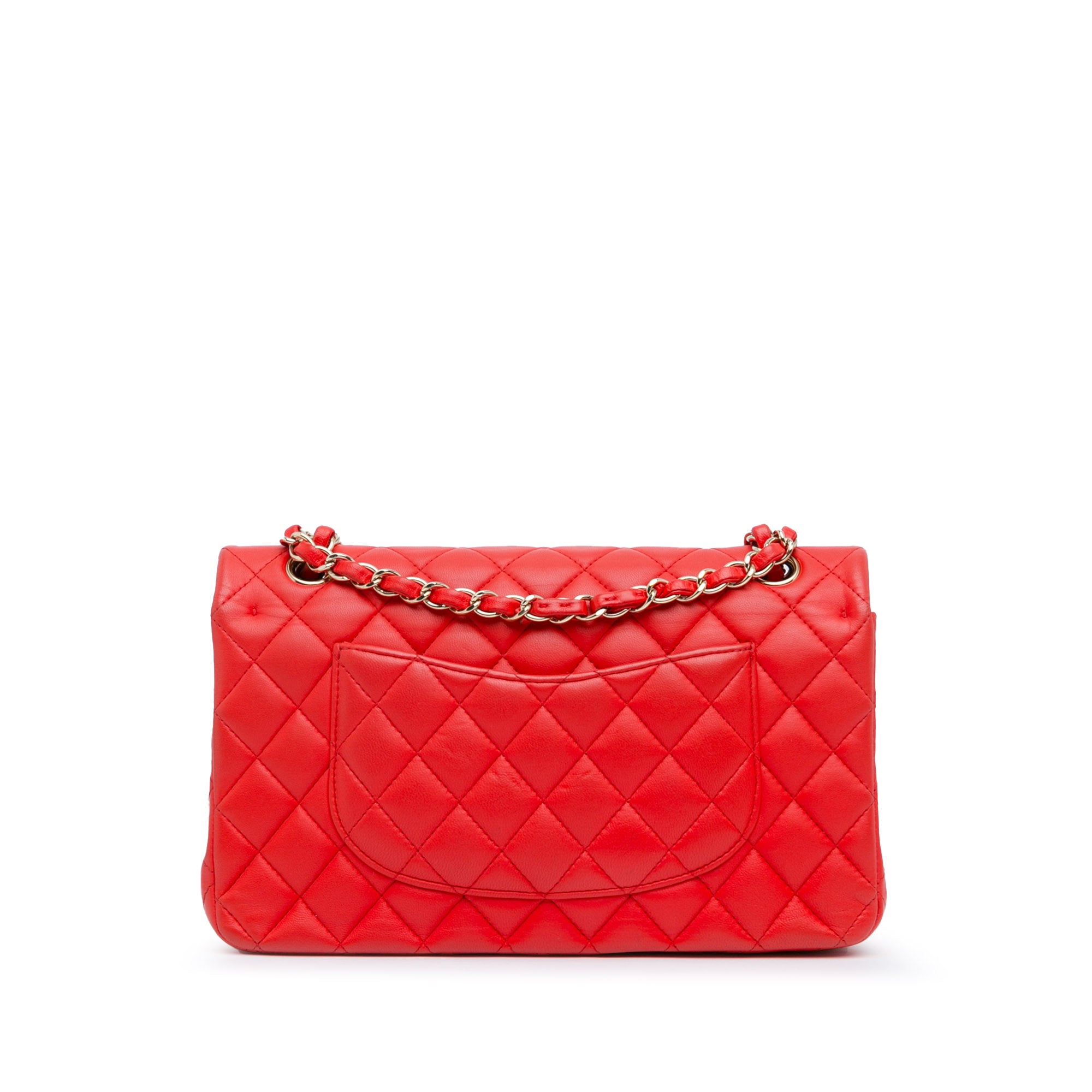 Chanel | Pre-Owned Medium Classic Lambskin Double Flap - II | Red