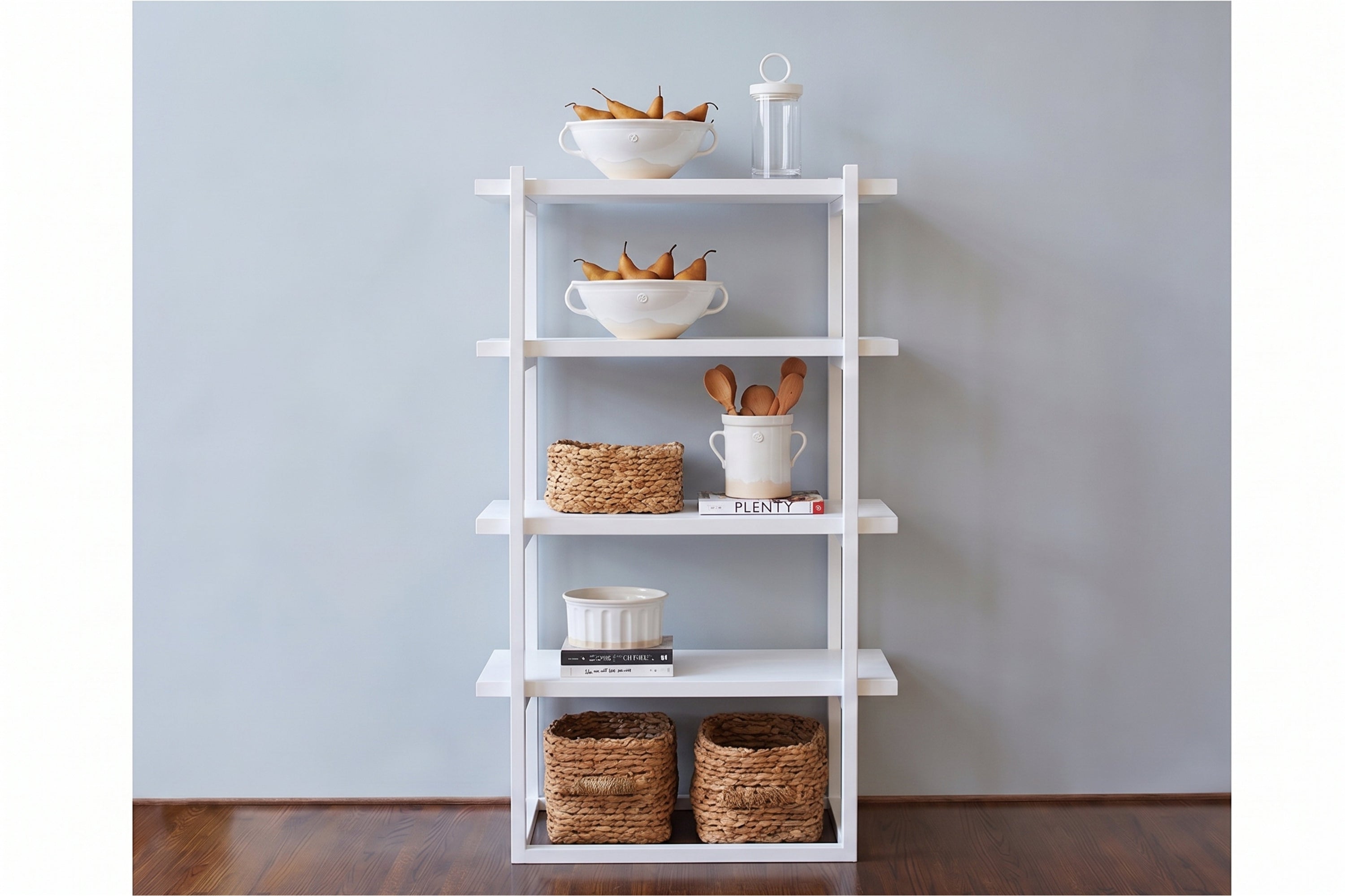 Pantry Shelf Unit | White with White