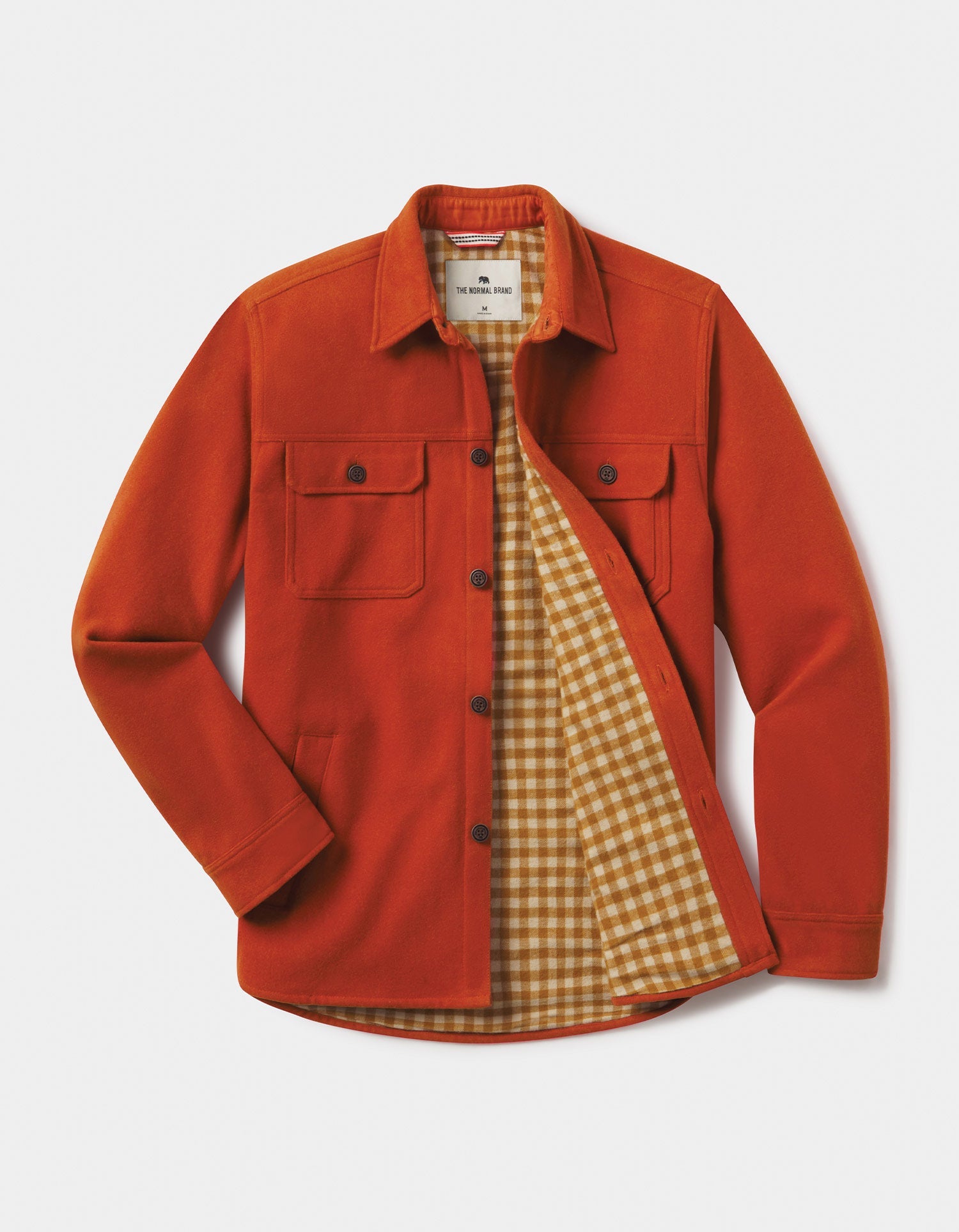 Men | Brightside Flannel Lined Workwear Jacket | Flame