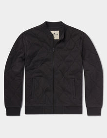 Men | Quilted Knit Bomber | Phantom