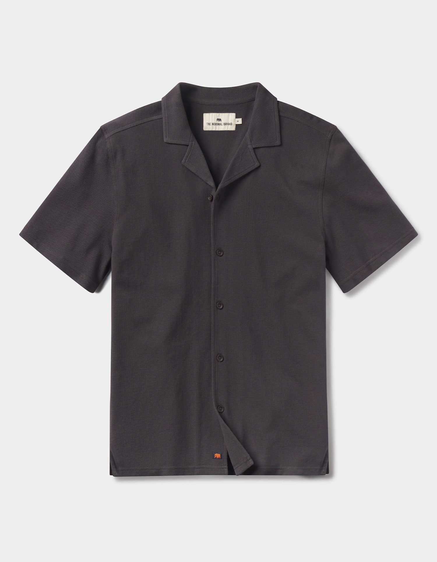 Men | Cotton Pique Camp Shirt | Phantom