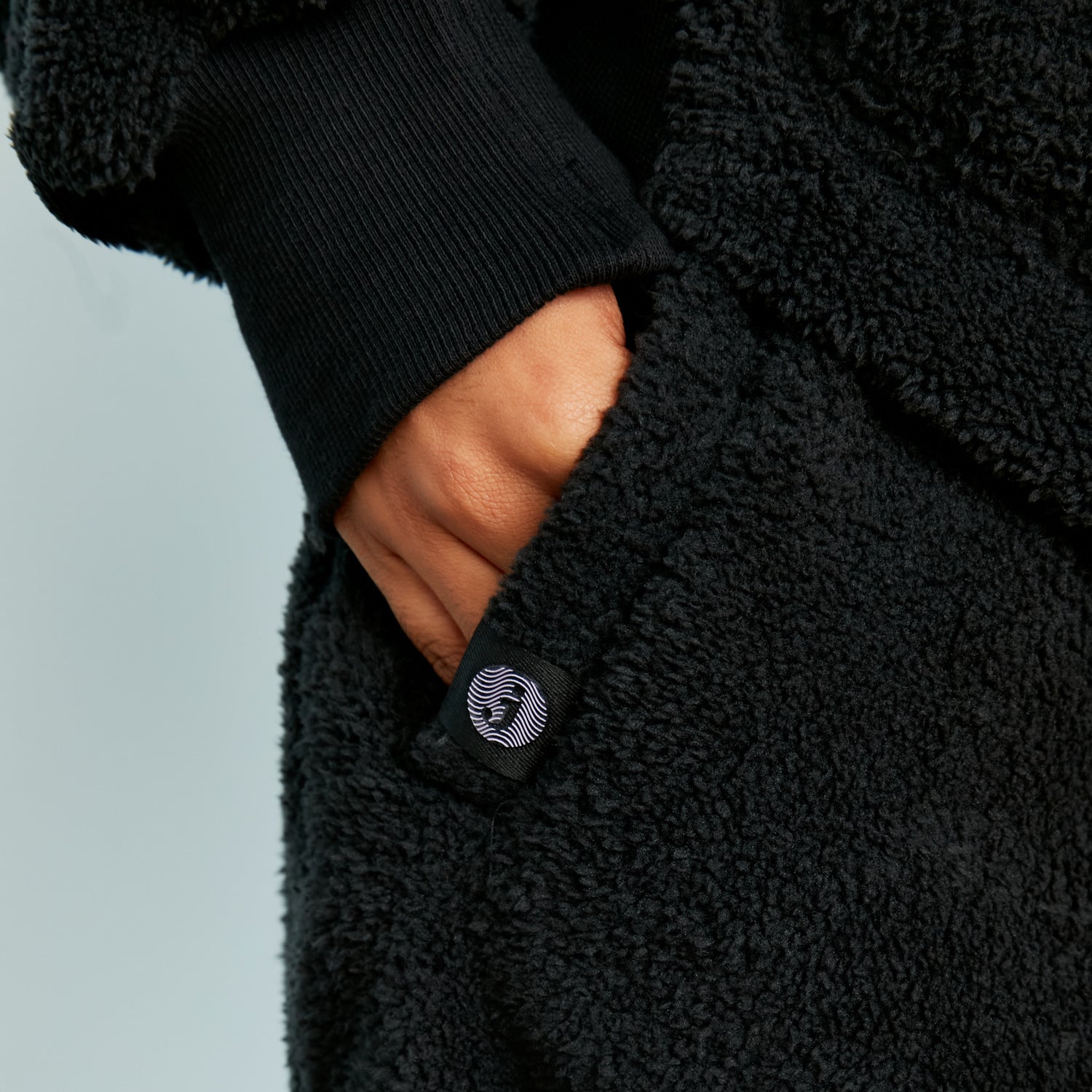 Sherpa Fleece Lounge Joggers | Black