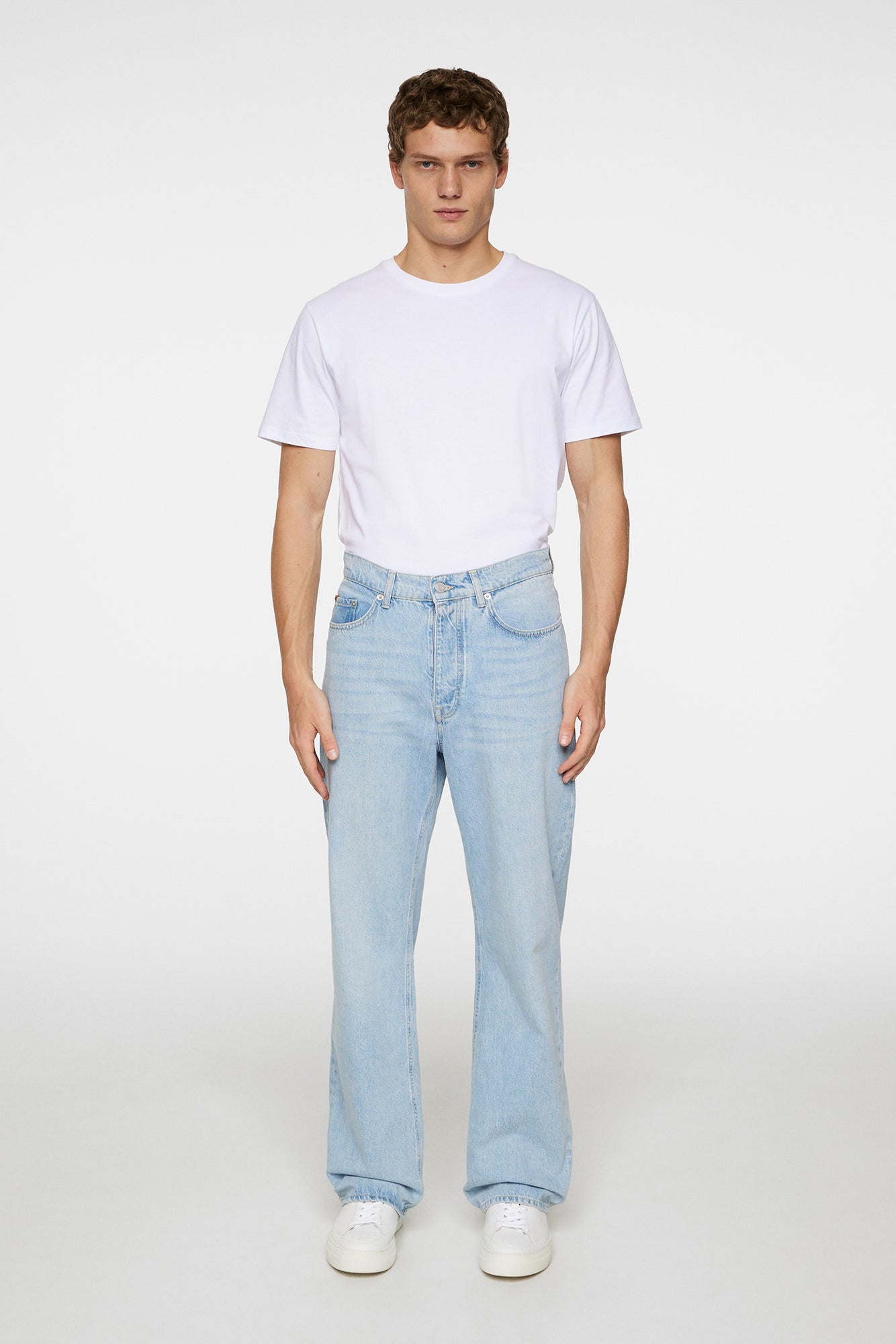 Men | Cart Super Stone Wide Jeans | Light Blue