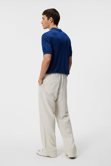 Men | Ridge Lyocell Silk Polo | Estate Blue