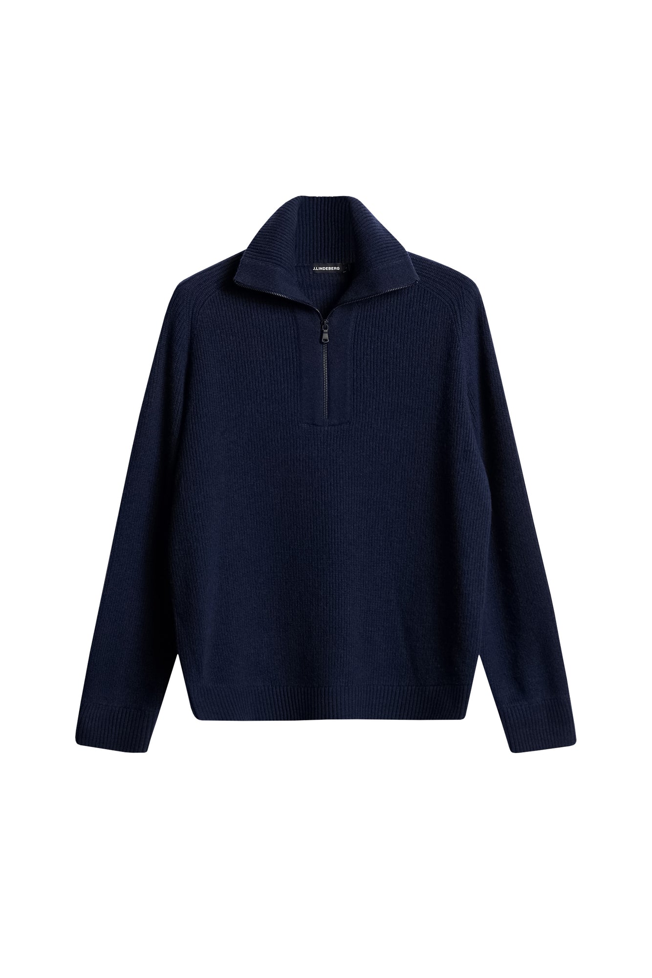 Wilmer Quarter Zip Knit in JL Navy by J.Lindeberg