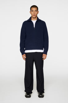 Men | Wilmer Quarter Zip Knit | JL Navy