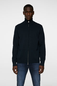 Men | Alexis Full Zip Cardigan | JL Navy