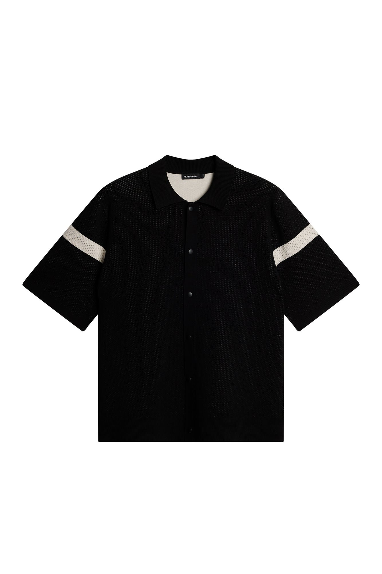 Rayne Knitted Shirt in Black by J.Lindeberg