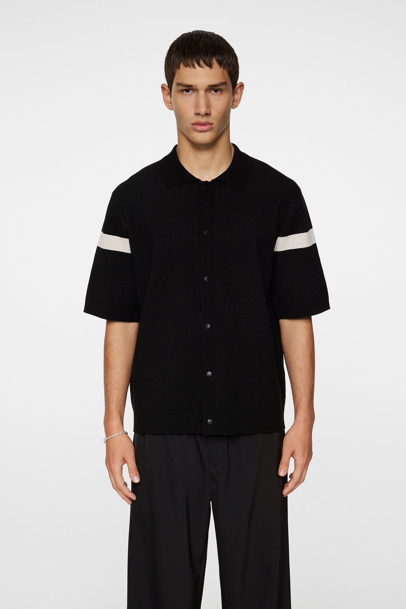 Men | Rayne Knitted Shirt | Black
