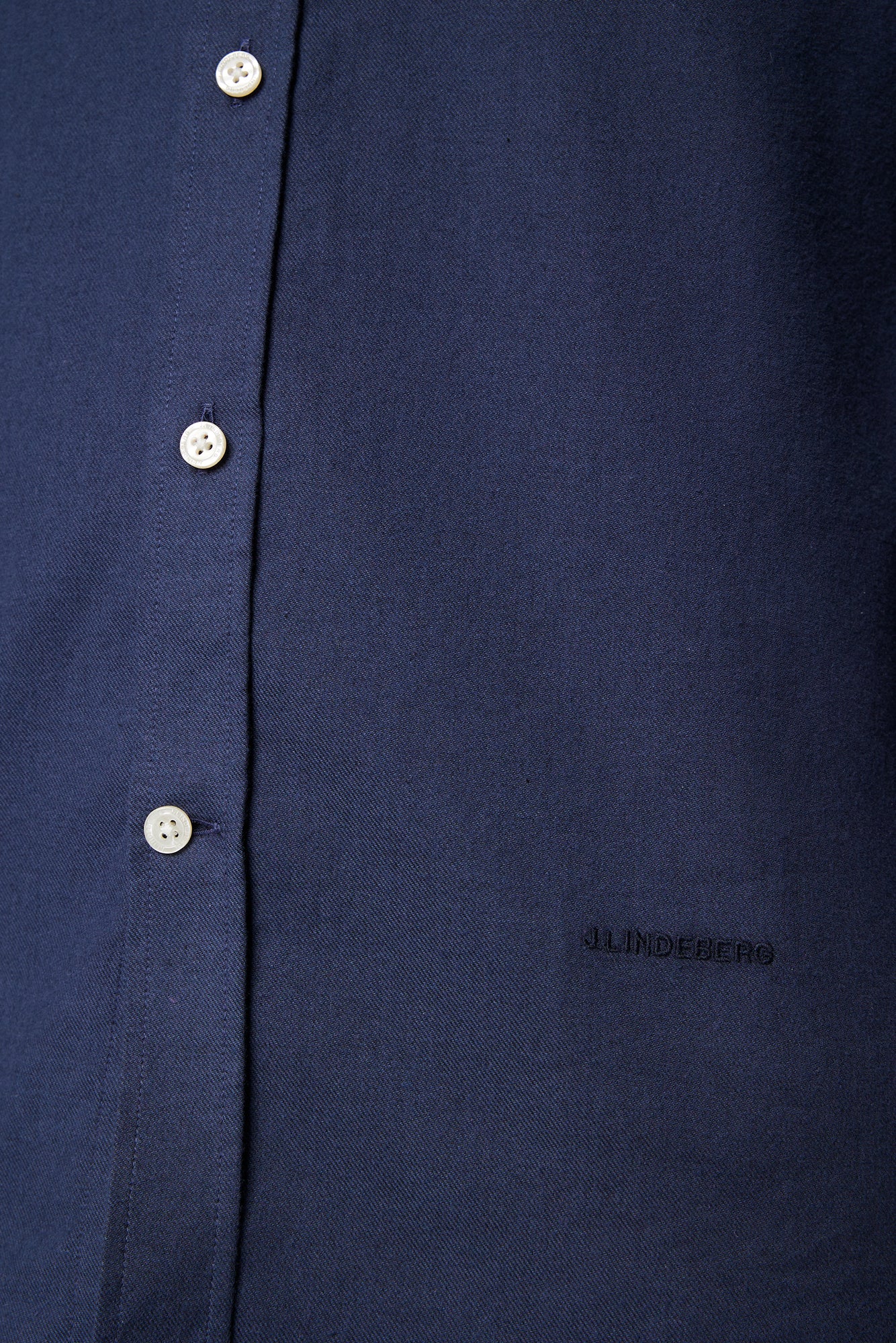 Men | Light Flannel Slim Shirt | JL Navy