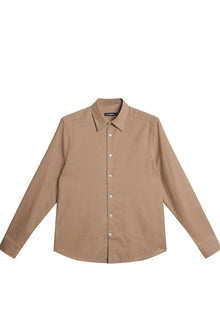 Men | Light Flannel Slim Shirt | Tiger Brown