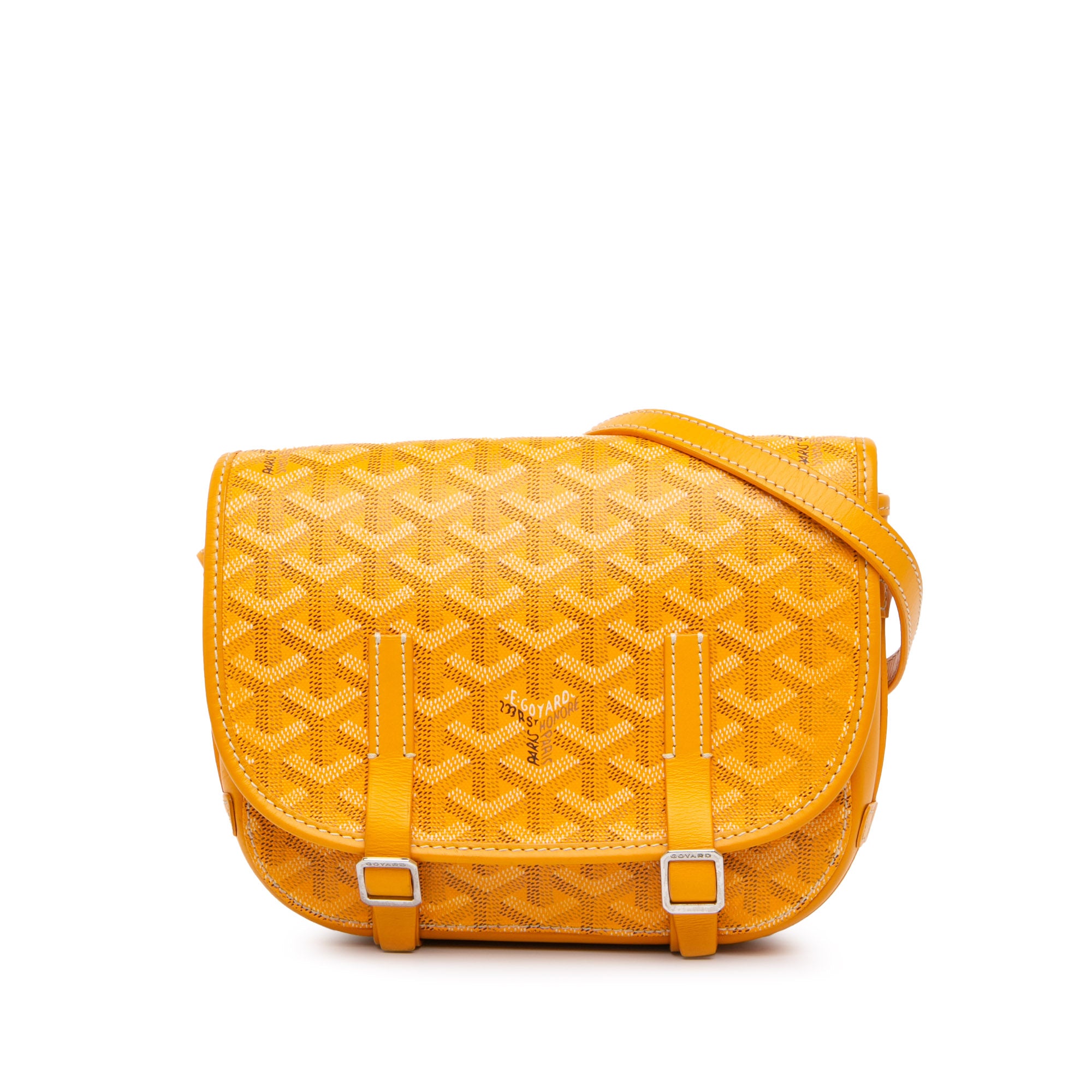 Goyard | Pre-Owned Goyardine Belvedere PM | Yellow