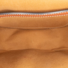 Celine | Pre-Owned Medium Triomphe Coated Canvas Folco Crossbody - II | Caramel/Dark Brown