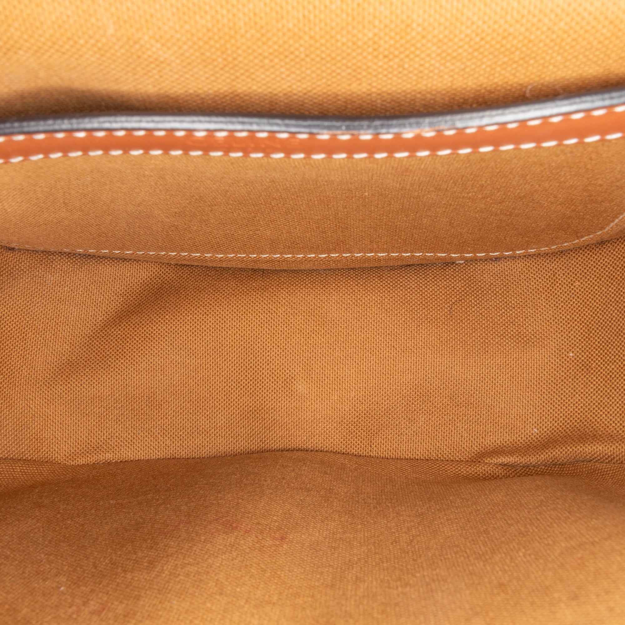 Celine | Pre-Owned Medium Triomphe Coated Canvas Folco Crossbody - II | Caramel/Dark Brown