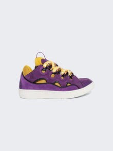 Women | Lanvin | Curb Sneakers | Purple & Yellow
