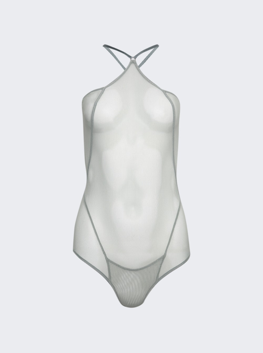 Women | KNWLS | Halter-neck Leotard With Binding Details Sage Green