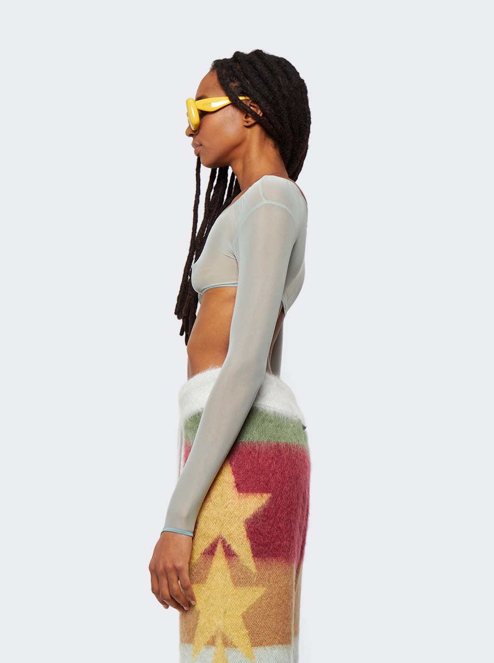 Women | KNWLS | Crop Top With Underwear Finishings Sage Green