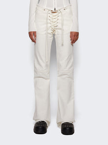Women | Natasha Zinko | Lace-up Jeans Winter White