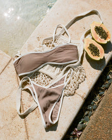 Pixie Bikini Bottom | Bitsy | Saddle-Cream