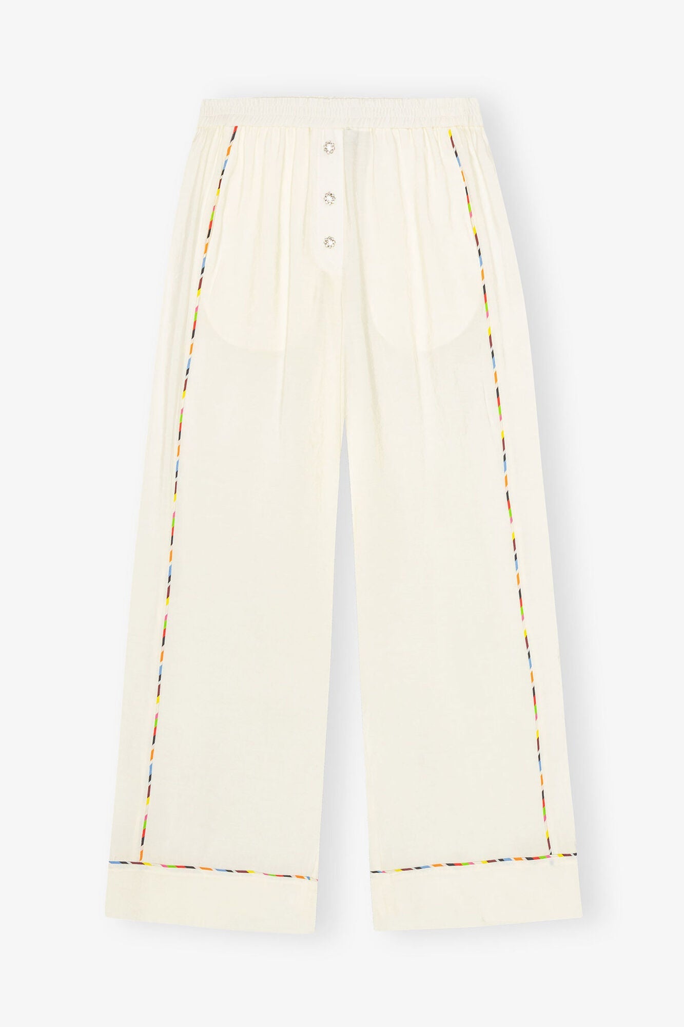 Fluid Modal Elasticated Trousers | Egret