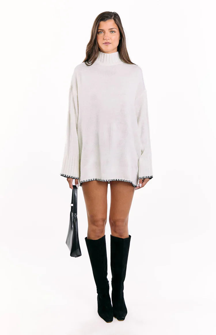Flynn Sweater Dress | Cream