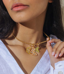 Citrus Slice Charm Trio Pendant Set - Loren Hope