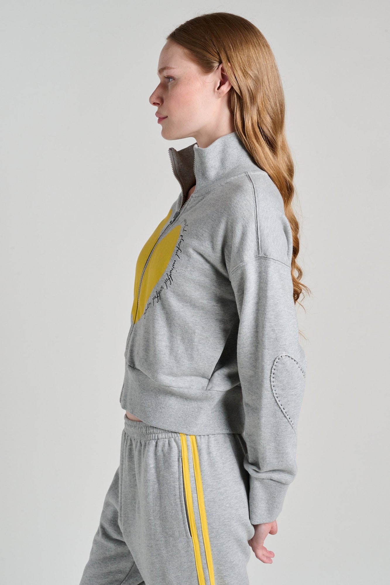 Kerri Rosenthal | Full Zip Soul Brigade Sweatshirt | Heather Gray