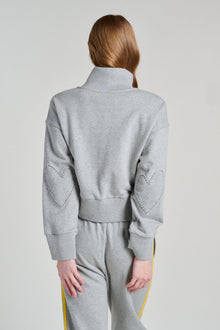 Kerri Rosenthal | Full Zip Soul Brigade Sweatshirt | Heather Gray