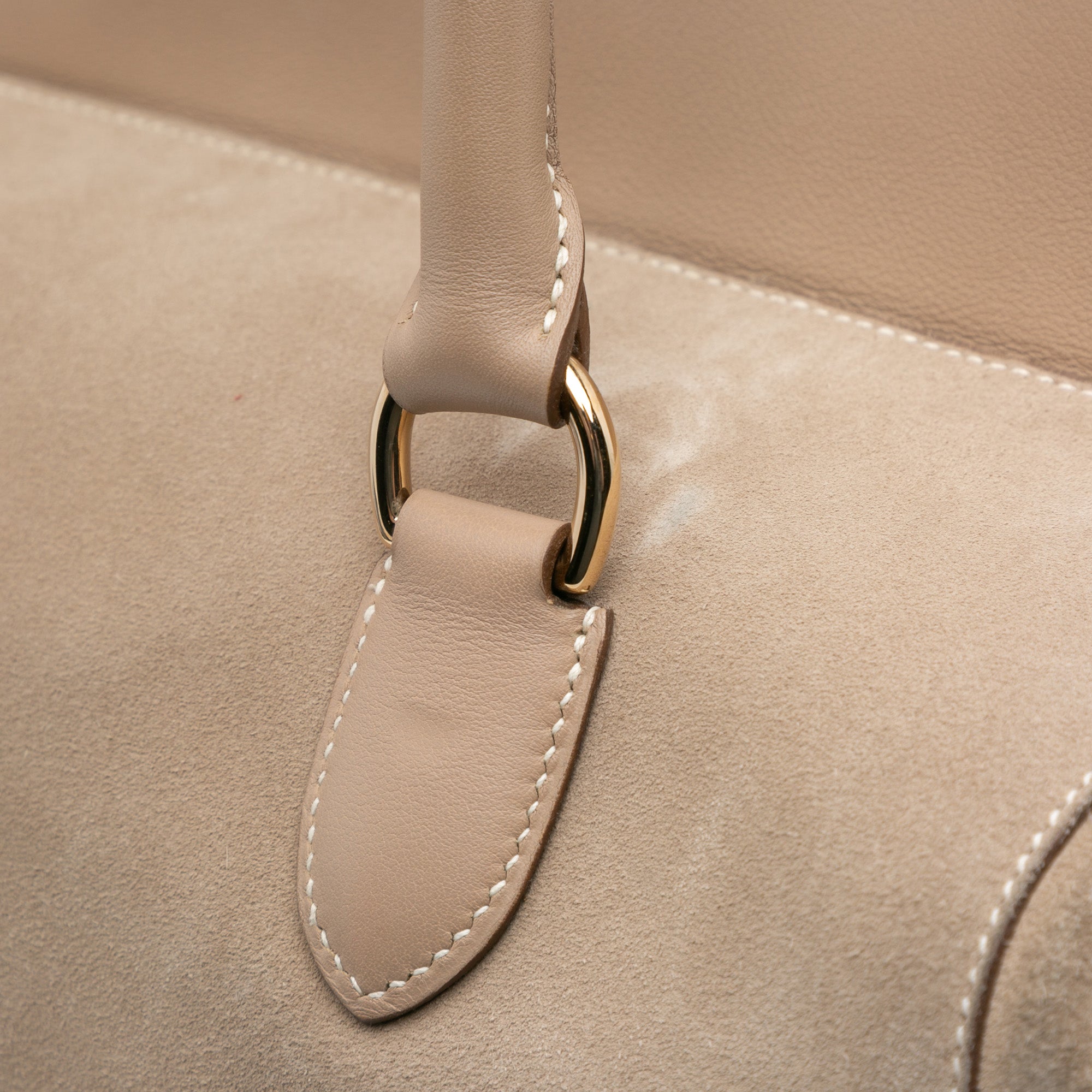 Hermes | Pre-Owned Veau Grizzly and Swift Toolbox 33 | Brown/Beige