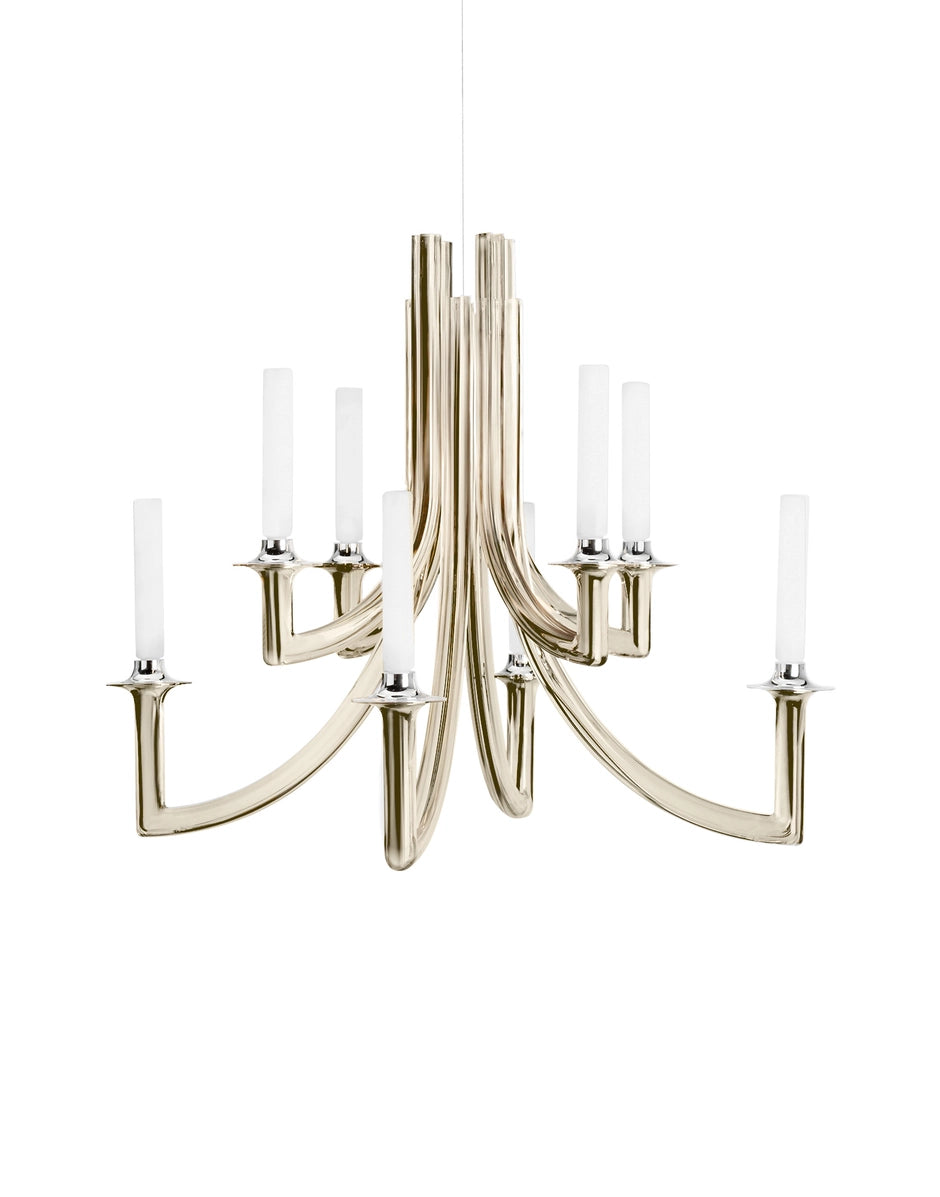 Khan Metal Chandelier | Single | Champagne