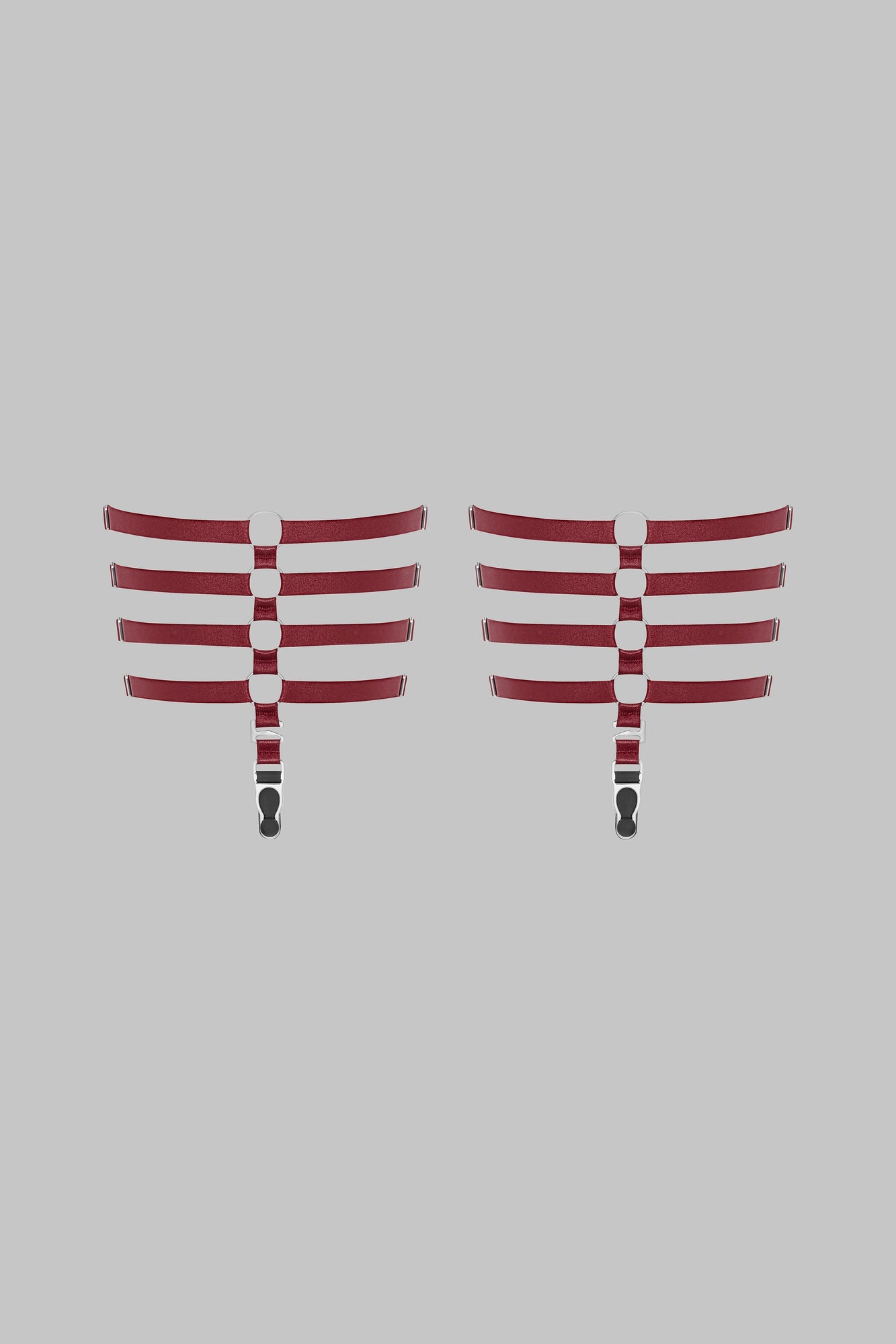 Garters - Parure Signature | Burgundy