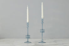 Glass Candlestick | Denim | Medium | Set of 2