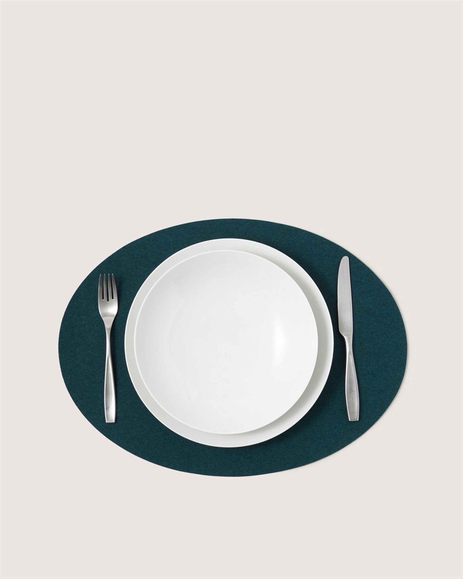 Merino Wool Oval Placemat | Kombu