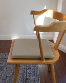 Zabuton Merino Wool Square Seat Cushion | Clay