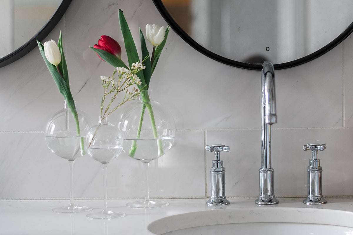 Wine Glass Vase | Clear | Small