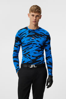 Men | Thor Long Sleeve Print | Neptune Nautical Blue