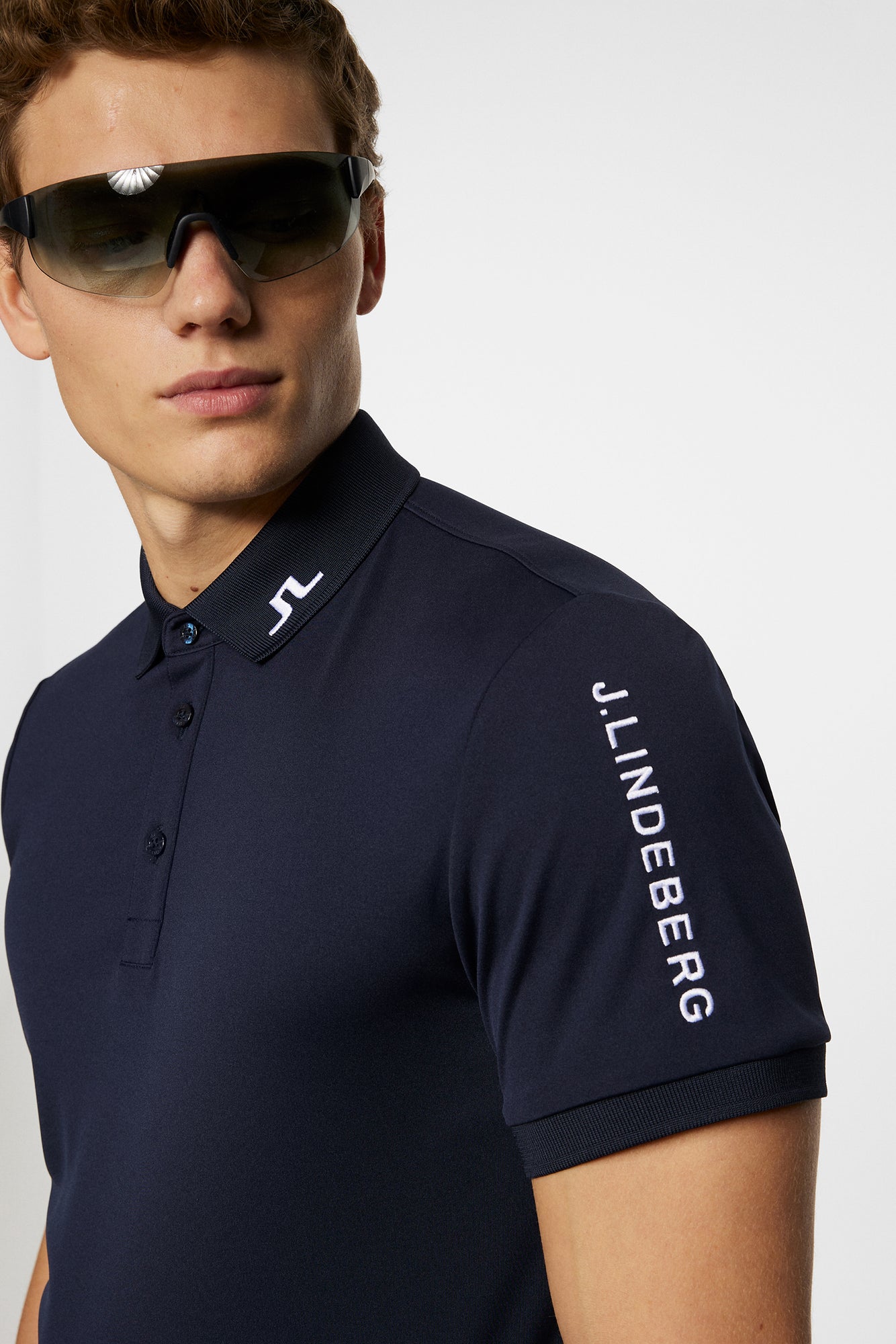 Men | Tour Tech Slim Fit Polo | JL Navy