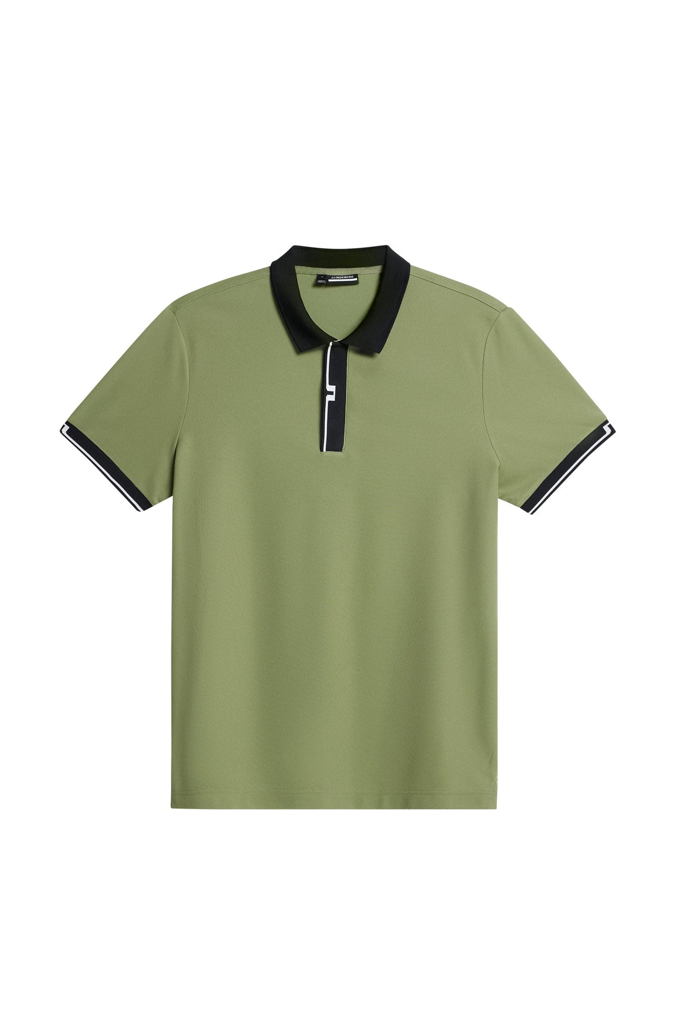 Bay Slim Polo in Oil Green by J.Lindeberg